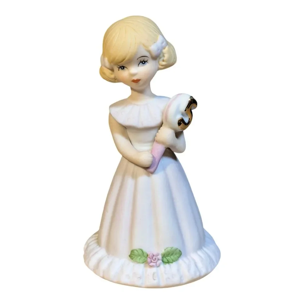 Enesco FIVE 5 Growing Up Birthday Girl BLONDE Figurine 1981 NEW IN BOX